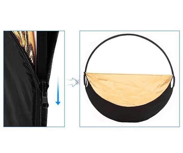 Reflector 5in1 Circle 110cm Black, Silver, White, Gold and diffuser Reflector 5in1 Circle 110cm Black, Silver, White, Gold and diffuser